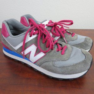 New Balance 574 Sneakers Women's Size 9.5 Suede Total Support Gray